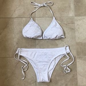 ☀️👙 White Sexy Summer 2-Piece Bikini 👙 ☀️